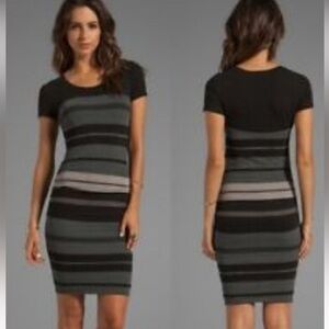 James Perse  Relaxed Strip T- shirt dress